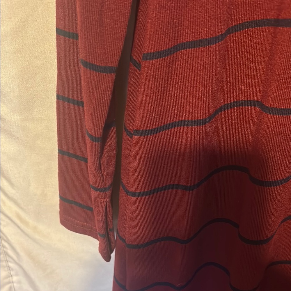 GAP Red Long Sleeve Sheath Dress - Picture 4 of 5